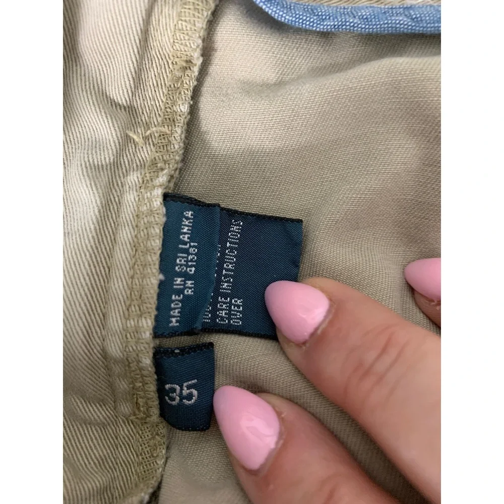 Vintage Polo Ralph Lauren Shorts Mens 35 Khaki Tan Classic 6
